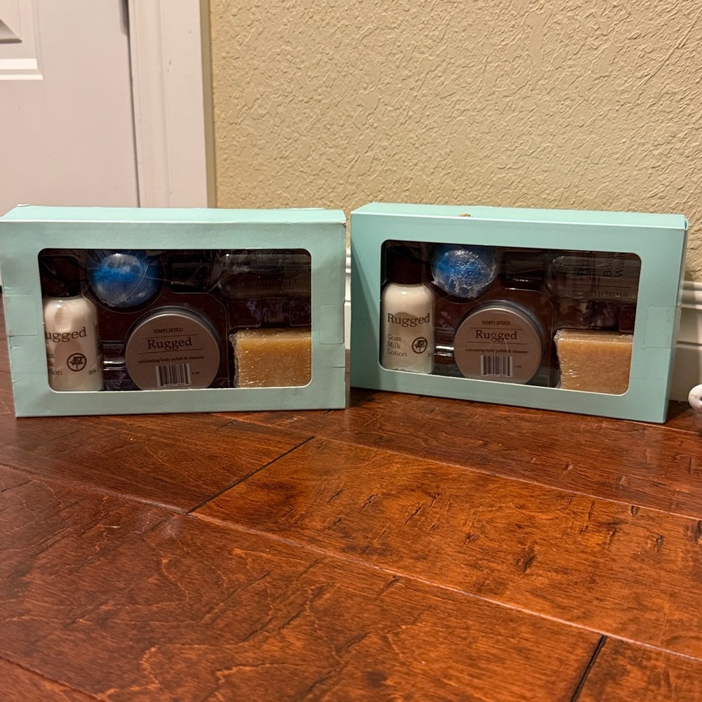 2 NWT Simplified 5 Piece Sampler Rugged Gift Sets